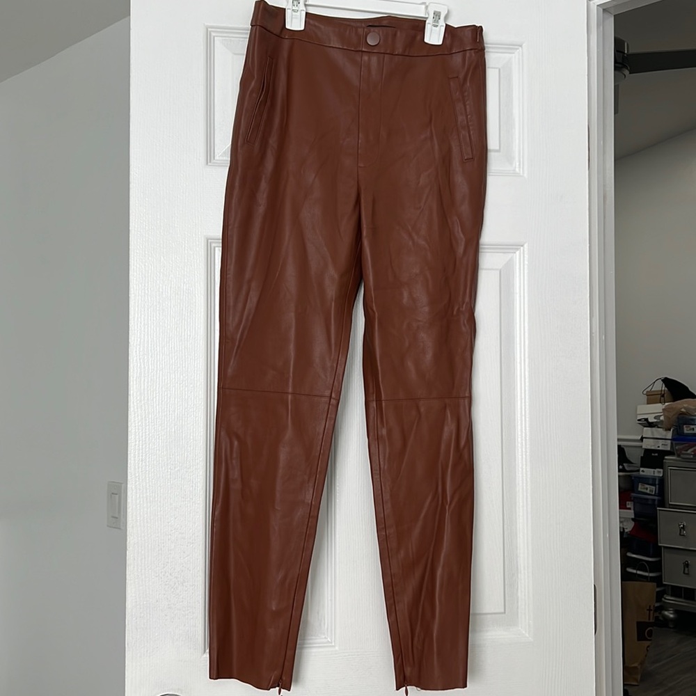Zara faux leather pants
